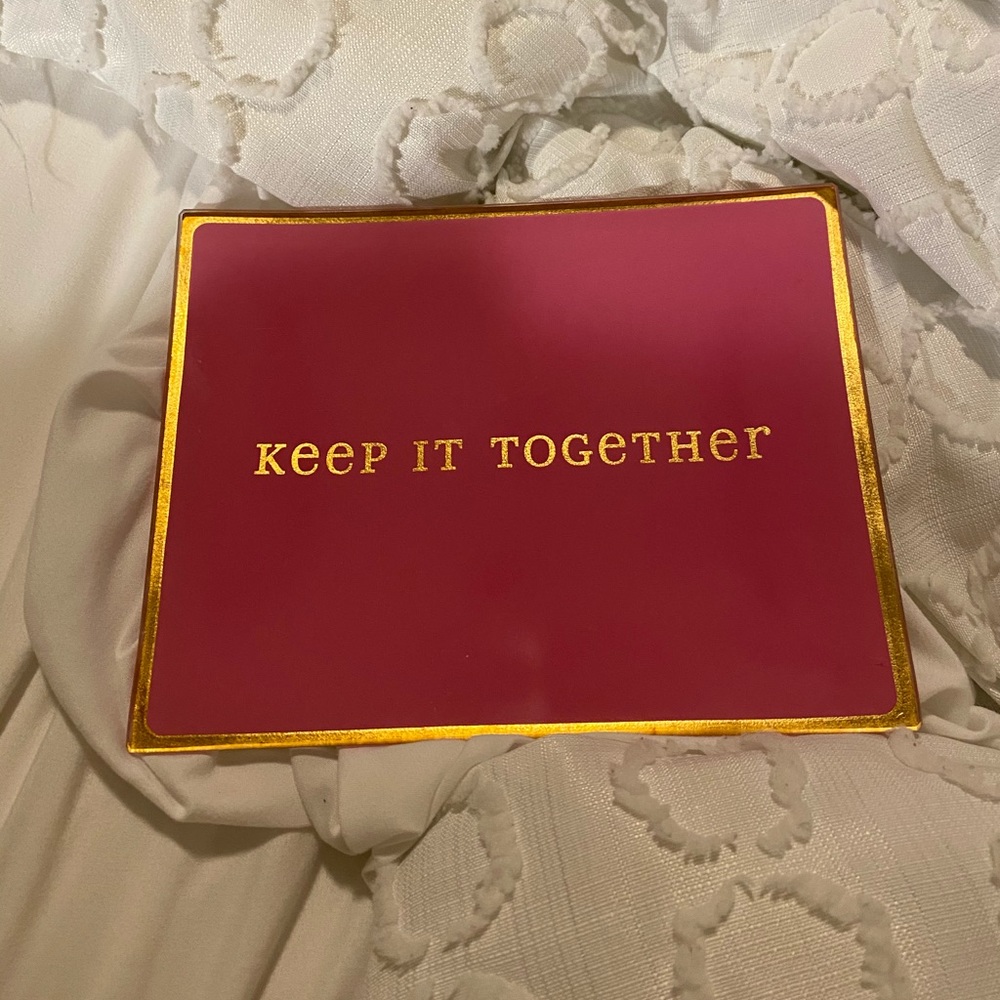 Pink Decorative Glass Tray /$3 if bundled
